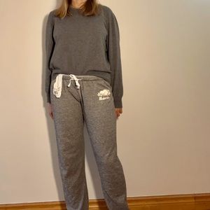 Roots salt and pepper track pants size xs